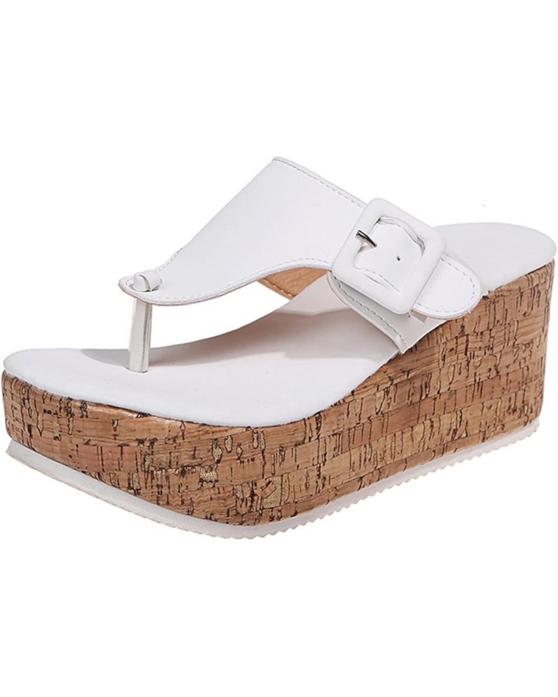 Sandalias De Mujer Wedge Sandals For Women Platform Sandals Sandals Women Dressy Black Sandals Women White $14.31 Sandals