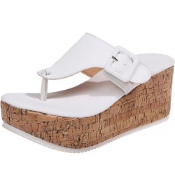 Sandalias De Mujer Wedge Sandals For Women Platform Sandals Sandals Women Dressy Black Sandals Women White $14.31 Sandals