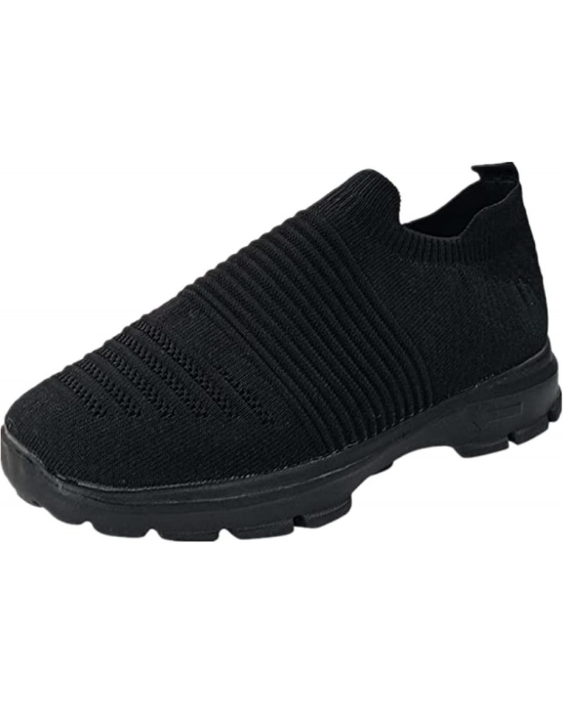 Gym Shoes For Women Workout Memory Foam Athletic Walking Running Shoes Slip On Casual Mesh Tennis Sneakers Black $15.67 Fashi...