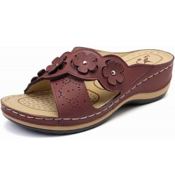 Women's Sandals Wedges Slippers for Women Slippers Fashion Ladies Casual Outdoor Slippers Beach Beach Dressy Comfort Brown $1...