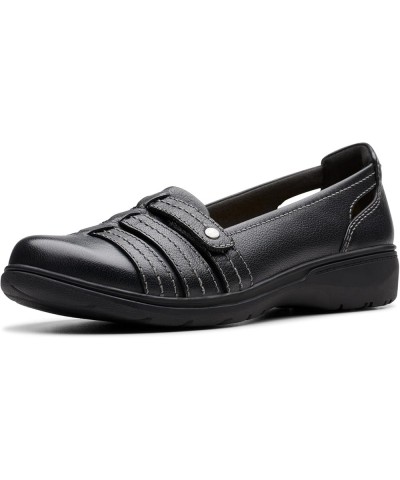 Womens Carleigh Eliza Black Leather $24.37 Loafers & Slip-Ons