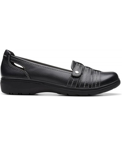 Womens Carleigh Eliza Black Leather $24.37 Loafers & Slip-Ons