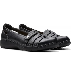 Womens Carleigh Eliza Black Leather $24.37 Loafers & Slip-Ons