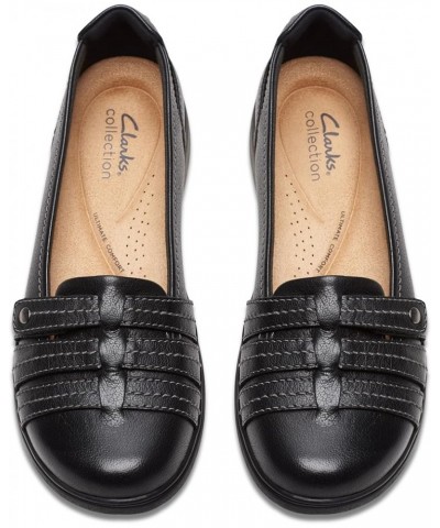 Womens Carleigh Eliza Black Leather $24.37 Loafers & Slip-Ons