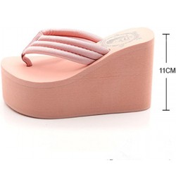 Womens Wedges Flip Flops Summer Thong Beach Sandals Chunky High Platform, 8US/39EU, White $45.04 Sandals