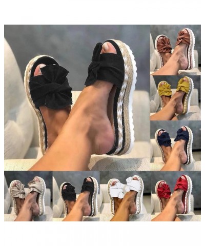 Summer Sandals for Women 2023 Trendy Sandals Women Fashion Espadrilles Open Toe Platform SIides Ladies Heels Sandals Yellow $...