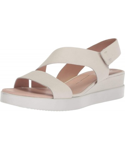 Unisex-Adult Touch 2-Strap Plateau Wedge Sandal White $49.70 Sandals