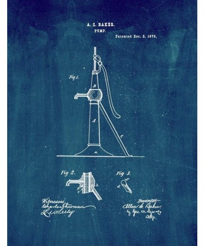 Pump Patent Print Midnight Blue (24" x 30") M12947 8" x 10" Midnight Blue $21.60 Pumps