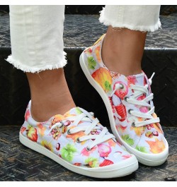 Womens Shoes Low Top Platform Shoes Cami Lace up Slip on Walking Running Shoes Light Canvas Sneaker Shoes D Watermelon Red $1...