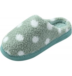 Women's Cozy Memory Foam Slippers Fuzzy Plush Fleece Lined House Shoes w/Indoor, Anti-Skid Rubber Sole Green 09 $11.75 Slippers