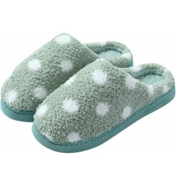 Women's Cozy Memory Foam Slippers Fuzzy Plush Fleece Lined House Shoes w/Indoor, Anti-Skid Rubber Sole Green 09 $11.75 Slippers