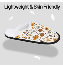 Autumn Leave Prints Winter Spa Slippers for Women Men House Slippers Soft Memory Foam Slippers Non-Slip Indoor Outdoor Travel...