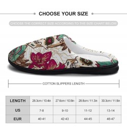 Cotton Slippers Indoor Light Weight House Shoes With Anti-Skid Sole Color1462 $22.17 Slippers