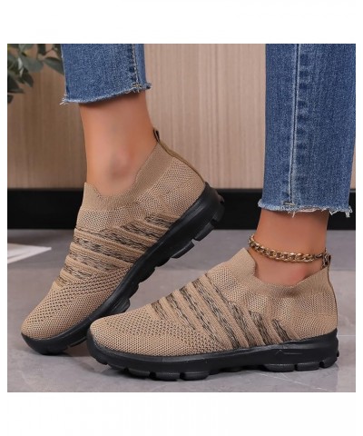 CsgrFagr Women Fly Woven Mesh Running Shoes Athletic Tennis Walking Shoes Breathable Fashion Sport Shoes Suede Casual Shoes (...