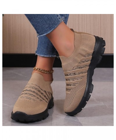 CsgrFagr Women Fly Woven Mesh Running Shoes Athletic Tennis Walking Shoes Breathable Fashion Sport Shoes Suede Casual Shoes (...