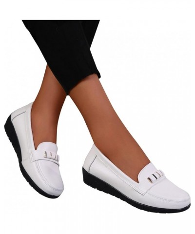 Fashion Womens Breathable Lace Up Shoes Flats Casual Shoes Casual Sandals for Women with Heel (Wine, 8.5) White 6.5 $18.53 Sa...