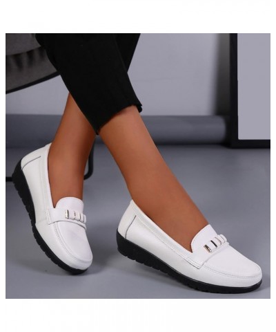 Fashion Womens Breathable Lace Up Shoes Flats Casual Shoes Casual Sandals for Women with Heel (Wine, 8.5) White 6.5 $18.53 Sa...