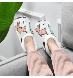 Unisex Slippers Cut Cartoon Animal Dog Print Coral Fleece Slippers Socks Indoor Cozy Fuzzy Feet Slippers House Slippers $17.0...