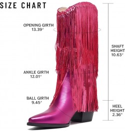 Women's Rhinestone Embellished Mid-Calf Boots, Size 5-15, Silver, Pink, Fuchsia, Black Hotpink $35.49 Boots