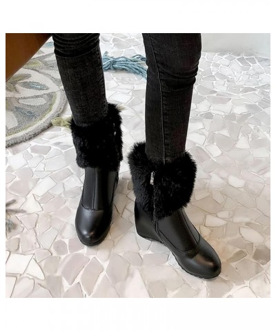 Snow Boot for Women with Zipper Womens Ankle Snow Boots Waterproof Insulated Winter Boots for Women 8.5 Wide Outdoor Slippers...