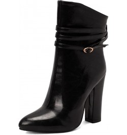 Women's Sexy Chunky Heel Ankle Boots, Block Heel Booties, Side Zipper Dress Fashion Boots Black 2 $33.53 Boots