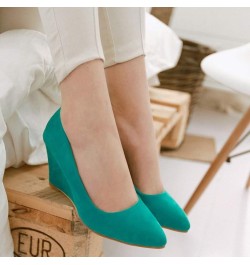 Step Platforms for Exercise Home Red Wedges Shoes for Women Platform Loafers Summer Sandals Heeled Sandals Casual Wome Green-...