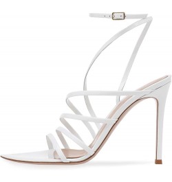 Buckle Stiletto Shoes 40 White $35.32 Pumps