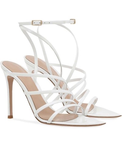 Buckle Stiletto Shoes 40 White $35.32 Pumps