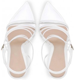 Buckle Stiletto Shoes 40 White $35.32 Pumps