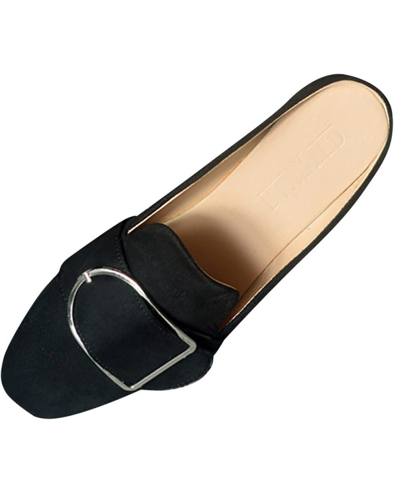 Women's Mid-Heel Shoes Memory Foam Orthotic Sandal Buckle Flats Casual Summer Dress Beach Slipper 99-ixpyn-black8 $16.68 Pumps