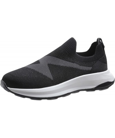 Slip on Sneakers, Fashionand Comfortable Lightweight Women's Sneakers Platform Shoes Z 11-black $20.46 Athletic Shoes