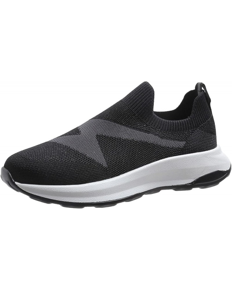 Slip on Sneakers, Fashionand Comfortable Lightweight Women's Sneakers Platform Shoes Z 11-black $20.46 Athletic Shoes