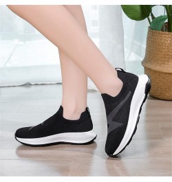 Slip on Sneakers, Fashionand Comfortable Lightweight Women's Sneakers Platform Shoes Z 11-black $20.46 Athletic Shoes