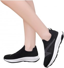 Slip on Sneakers, Fashionand Comfortable Lightweight Women's Sneakers Platform Shoes Z 11-black $20.46 Athletic Shoes