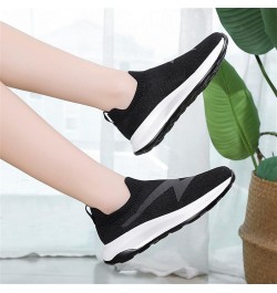 Slip on Sneakers, Fashionand Comfortable Lightweight Women's Sneakers Platform Shoes Z 11-black $20.46 Athletic Shoes