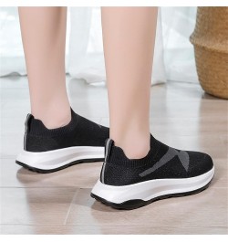 Slip on Sneakers, Fashionand Comfortable Lightweight Women's Sneakers Platform Shoes Z 11-black $20.46 Athletic Shoes