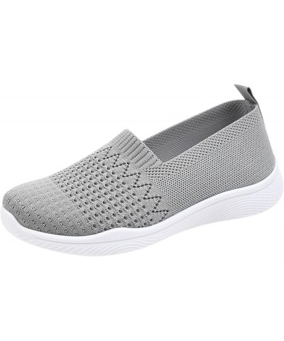 Women Air Athletic Running Shoes Mesh Sneakers Fashion Tennis Breathable Walking Gym Work Shoes, Wedge Platform Shoes Grey $1...