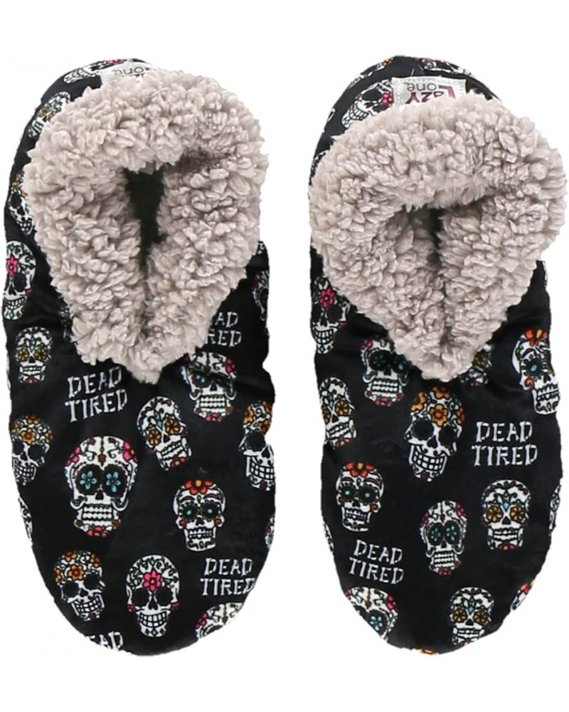 Fuzzy Feet Slippers for Women, Cute Fleece-Lined House Slippers, Cute Slipper Socks Dead Tired Fuzzy Feet $8.42 Slippers