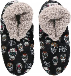 Fuzzy Feet Slippers for Women, Cute Fleece-Lined House Slippers, Cute Slipper Socks Dead Tired Fuzzy Feet $8.42 Slippers