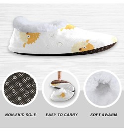 Winter Fuzzy Fleece Warm Memory Foam Cozy Shoes Closed Back House Slippers for Women Girl Men Indoor Outdoor Bedroom Cute Fun...