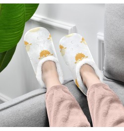 Winter Fuzzy Fleece Warm Memory Foam Cozy Shoes Closed Back House Slippers for Women Girl Men Indoor Outdoor Bedroom Cute Fun...