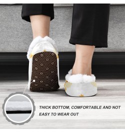 Winter Fuzzy Fleece Warm Memory Foam Cozy Shoes Closed Back House Slippers for Women Girl Men Indoor Outdoor Bedroom Cute Fun...