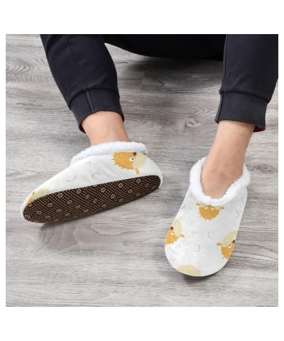 Winter Fuzzy Fleece Warm Memory Foam Cozy Shoes Closed Back House Slippers for Women Girl Men Indoor Outdoor Bedroom Cute Fun...