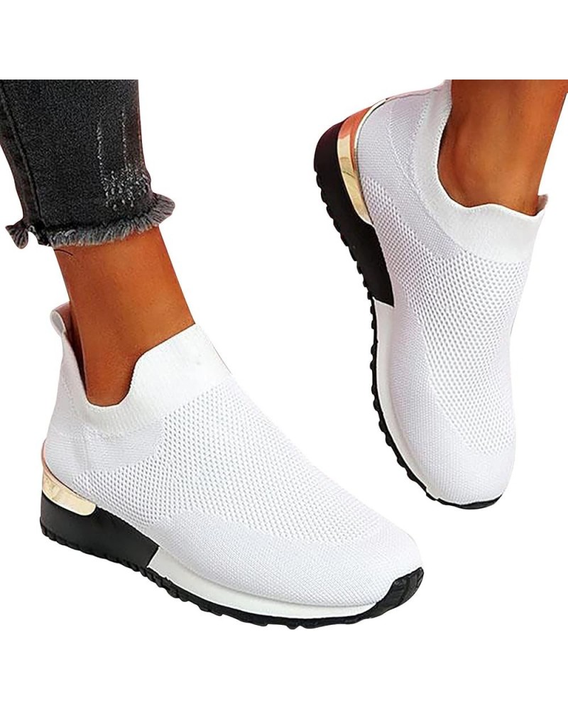 Sandals Stretch Cloth Large Size Women's Summer Comfortable Casual Sports Shoes, 5.5, Black White $9.88 Sandals