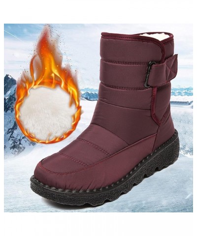 Womens Winter Snow Boots Ankle Boots Winter Comfortable Cotton Shoes Anti Slip Boots for Women Snow Boots Waetpoof Womens Win...