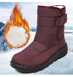 Womens Winter Snow Boots Ankle Boots Winter Comfortable Cotton Shoes Anti Slip Boots for Women Snow Boots Waetpoof Womens Win...