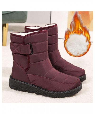 Womens Winter Snow Boots Ankle Boots Winter Comfortable Cotton Shoes Anti Slip Boots for Women Snow Boots Waetpoof Womens Win...