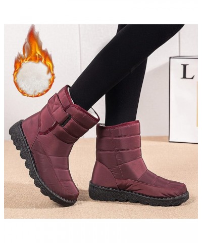 Womens Winter Snow Boots Ankle Boots Winter Comfortable Cotton Shoes Anti Slip Boots for Women Snow Boots Waetpoof Womens Win...