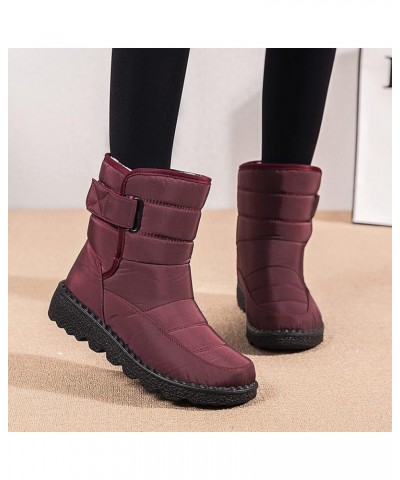 Womens Winter Snow Boots Ankle Boots Winter Comfortable Cotton Shoes Anti Slip Boots for Women Snow Boots Waetpoof Womens Win...