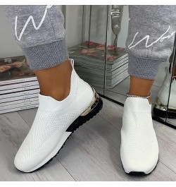 Sandals Stretch Cloth Large Size Women's Summer Comfortable Casual Sports Shoes, 5.5, Black White $9.88 Sandals